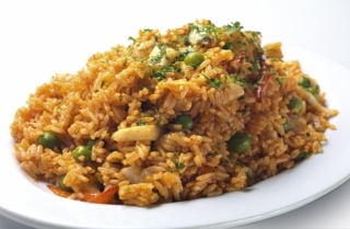 Arroz con mariscos a la chiclayana de Caplina
